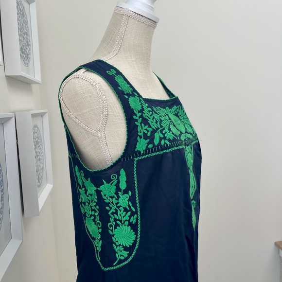 Tory Burch Dresses & Skirts - TORY BURCH SHEER EMBROIDERED MINI DRESS💚💚💚